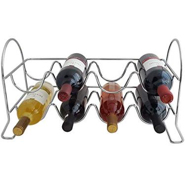 Imagem de Adega Componível Empilhável Suporte Porta 8 Garrafas Vinho