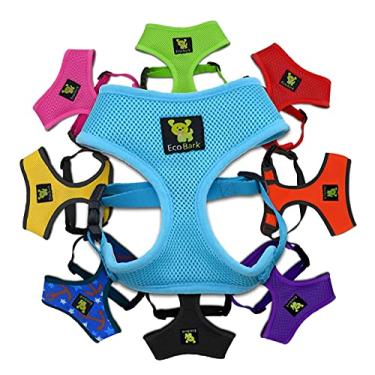 Imagem de (Medium, Sky Blue) - EcoBark Classic Dog Harness Soft Gentle No Pull & No Choke Dog Harnesses Double Padded Halter Ultra Cushioned Walking Breathable Mesh Dog Vest for Puppies XS Small Medium Large Dogs in 10 Colours
