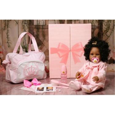 Bebê Reborn Boneca 100% Silicone Realista Negra Vários Itens na Americanas  Empresas