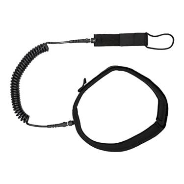 Imagem de simhoa de prancha de surf Cordão elástico em espiral Prancha de remo de surf reto para Stand up Paddleboard, Skimboard, Shortboard, 12 pés