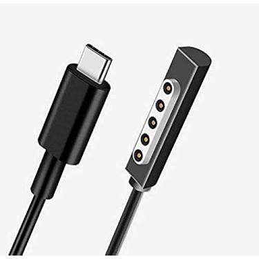 Imagem de Cabo de carregamento USB C compatível com Surface Pro 2 suporta Aifulo PD Microsoft Surface Pro 1/2/RT, cabo de carregamento tipo C 1,5 m
