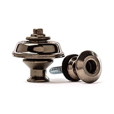 Imagem de JIM DUNLOP Fechaduras de alça de guitarra de design duplo de níquel preto (SLS1036BN)