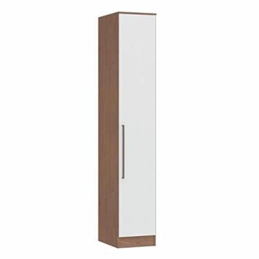 Imagem de Guarda Roupa Modulado 1 Porta Requinte + Móveis Castro Macadâmia/branco Line