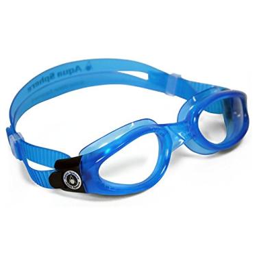 Imagem de Óculos De Natação Aqua Sphere Kaiman Small Azul/Presilha Prata - Lente Transparente