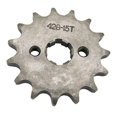Imagem de Kesoto Roda dentada dianteira 428 15 dentes 17 mm ATV Quad Dirt Bike Go Kart Buggy