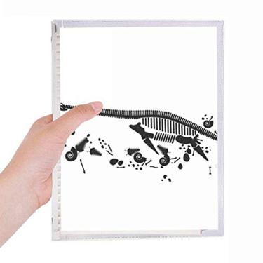 Imagem de Caderno Dinossauro Ossos Pequenos Folhas Soltas Diário Recarregável Diário Papelaria