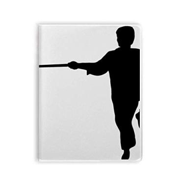 Imagem de Caderno chinês Shaolin Stick arte marcial capa de chiclete diário capa macia