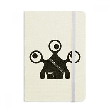Imagem de Caderno Alien Monstro Alienígena Oficial de Tecido Capa Rígida Clássico Diário