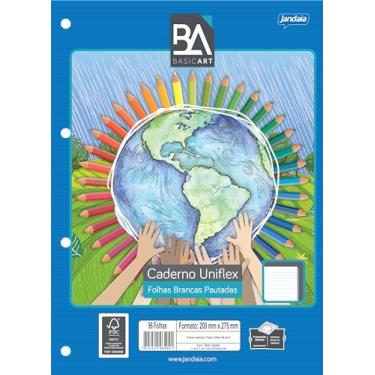Imagem de Refil para Caderno Argolado/Fichário Univ 96 folhas Pautadas Brancas Basic Art - Jandaia Arts