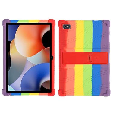 Imagem de QYiiD Capa para Blackview Oscal Pad 10 de 10,1 polegadas, capa protetora de silicone leve para crianças para Oscal Pad 10, arco-íris