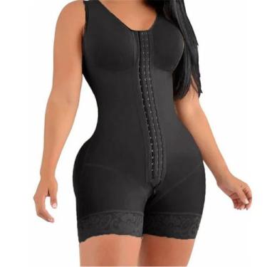 Imagem de Cinta Barriga Zero Faixas Colombianas Body Macacão Perca Medidas De Ve