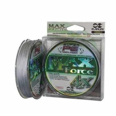 Imagem de Linha De Pesca Multifilamento 150m Max Force 4 Fios 0,34mm 48lb - Maru