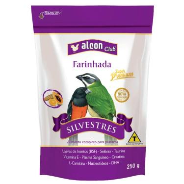 Imagem de Alimento Pássaros Farinhada Trinca-Ferro, Sabiá, Curió, Bicudo, Azulão e Coleiro Alcon Club 250g