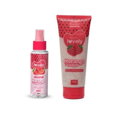 Imagem de Body Splash + Esfoliante Corporal Bisnaga Lovely Morango1un - Face Bea