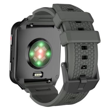 Imagem de ISABAKE Pulseira de relógio de 24 mm de liberação rápida, pulseira de borracha de substituição para Venu X1, Spartan Series Pulseiras de pulso inteligentes de 24 mm