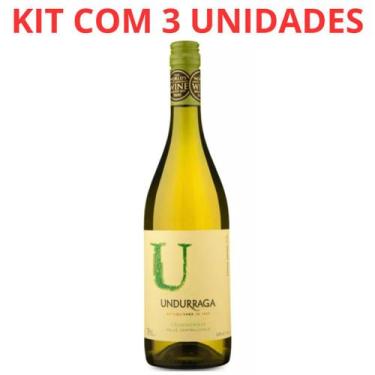 Imagem de Vinho u undurraga valle central chardonnay 750ml bco kit c/3