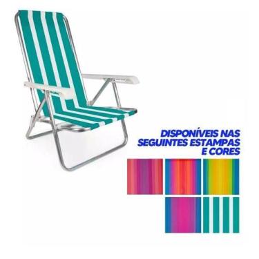 Imagem de Cadeira De Praia Mor Reclinável 8 Posições - Sortida - Lynx