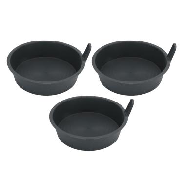 Imagem de YWBL-WH Bandeja Redonda para Alimentação de Frango, Balde de Plástico PP Espesso, Calha de Alimentação Com Base Ampla para Aves, Pato, Ganso, Capacidade de 9L, Fácil de Limpar e