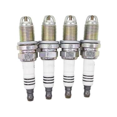 Imagem de 4 peças de velas de ignição de carro 101000033AA compatíveis, para Audi A3 A4 A6 90/100, para golfe, para besouro, para Magotan 101000051AA BKUR6ET10 2397