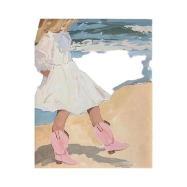 Imagem de Pôster Decorativo De Parede Em Tela Com Cavalo E Sela, Estilo Cowboy O