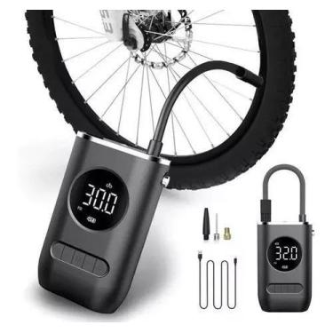 Imagem de Calibrador Compressor Pneu Digital Sem Fio: Liberdade para Carro e Bic