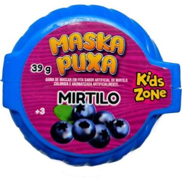 Imagem de Goma De Mascar Em Fita Kids Maskapuxa - Kids Zone, Mirtilo