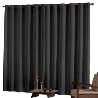 Imagem de Cortina Cetim Amassado 5,00x2,70 Para Sala ou Quarto - Paulo Cesar Enx