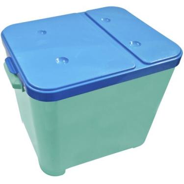 Imagem de Container Furacão Pet Verde Com Tampa Azul 15Kg