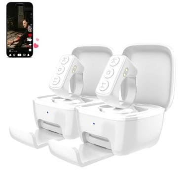 Imagem de 3-Link Pacote com 2 anéis de rolagem TikTok Plus versão, controle remoto para TikTok/YouTube Shorts/Instagram Reels, Bluetooth Page Turner para iPad/Kindle App/iPhone/Android (branco)