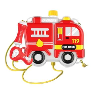 Imagem de YIJU Mochila infantil, brinquedo aquático, verão, brinquedos ao ar livre, adultos, crianças, presente, bombeiro, dramatização, para festa, quintal, piscina, Caminhão