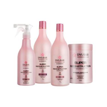 Imagem de Kit Reconstrução Capilar Queratina 500Ml + Máscara/Shamp. - Dyusar Cos