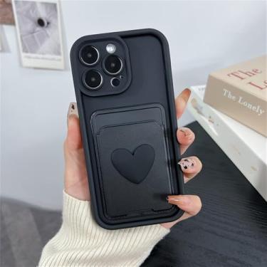 Imagem de Capa de bolso com compartimento para cartão em formato de coração para Xiaomi Redmi Note 14 13 12 11 Pro Plus 5G 12S 11S para Redmi 13C 14C, 01, para Redmi Note 12 5G