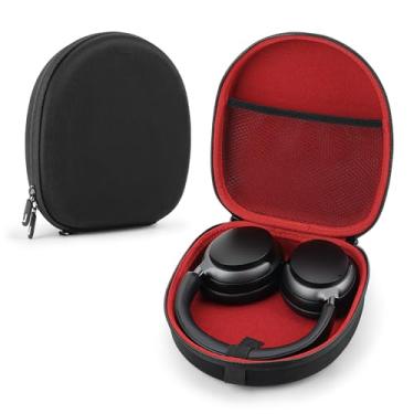 Imagem de Linkidea Capa de transporte para fones de ouvido compatível com Bose QCUltra, QC45, QC35II, QC35, Sony MDRZX110, JBL Tune 660NC, bolsa de viagem rígida protetora com cabo, armazenamento de carregador