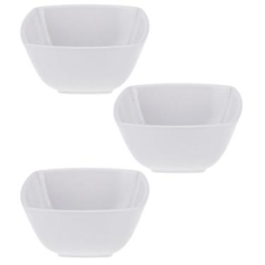 Imagem de Kit Três Saladeira Quadrada de Melamina 10,2 x 4,9 cm - 240 ml WECK