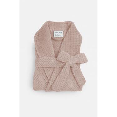 Imagem de Roupão Unissex Em Microfibra Felpuda M - Habitat - Rosa Claro