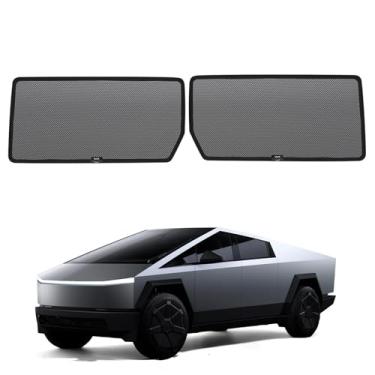 Imagem de Protetor solar de teto Cybertruck atualizado 2025 2026, isolamento térmico, proteção UV, acessórios interiores nano-reflexivos para Tesla Cybertruck 2025 (estilo Mesh)