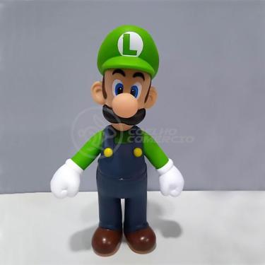 Imagem de Boneco Action Figure Luigi Articulado 23cm Super Mario World