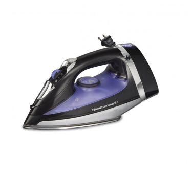 Imagem de Ferro de Passar a Vapor Hamilton Beach com Base de Aço Inoxidável, 1200 Watts e Cabo Retrátil de 2,4 metros
