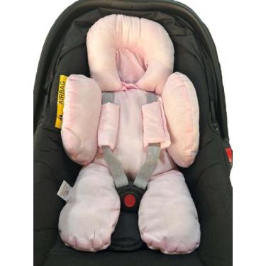 Imagem de Almofada Redutora Bebê Conforto Preto Rosa Azul - Bento Baby, Rosa