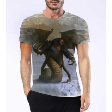 Imagem de Camisa Camiseta Tifão Mitologia Besta Zeus Olimpo Gaia Hd 1 - Estilo K