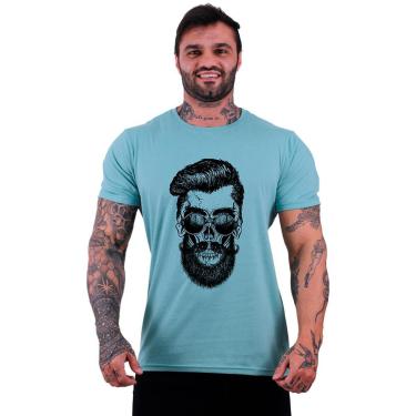 Imagem de Camiseta Tradicional Manga Curta MXD Conceito Caveira Hipster-Masculino