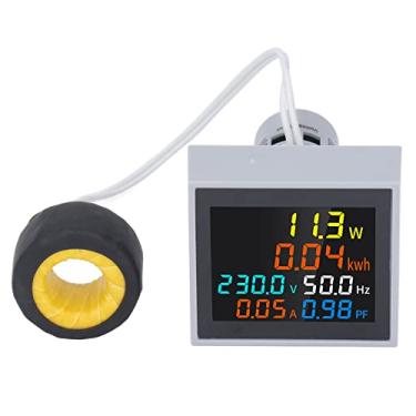 Imagem de Medidor CA 6 Em 1 Digital Multifuncional Tensão de Corrente CA Monitor de Frequência de Energia Monitor de Energia Elétrica para Residencial SPM004 (AC250-450V)