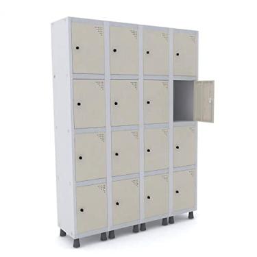 Imagem de Armário Roupeiro 16 Portas Aço Grp 504/16 Pnadin Móveis