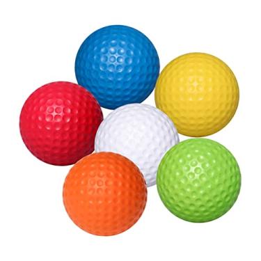 Imagem de Parliky 6 Unidades Treinamento De Golfe Bolas De Golf Simulador De Golfe Bolas De Prática De Rebatidas Bolas Para Brinquedos Para Animais De Estimação Bolas De Vôo Maior Praticar Bola Cara