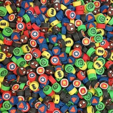 Imagem de Missangas Fimo Colorido Heroes Diy P/Pulseiras - 50 Un