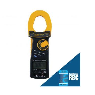 Imagem de Alicate Volt Amperímetro Digital Tensão Corrente True Rms Resistência Hold Continuidade...
