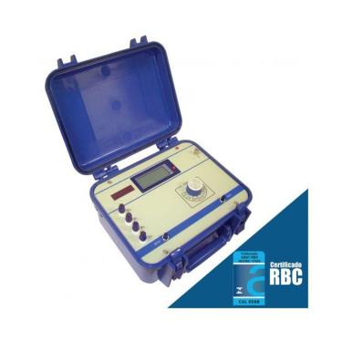 Imagem de Ponte Kelvin Grande Alcance Resistência Lcd Data Hold Pk-1500 Portátil Instrutherm Certificado Calibração Acreditada Rbc