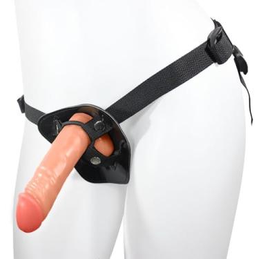 Imagem de Cinta Peniana Ajustável com Pênis Realístico Hefesto 17 x 4cm Bege