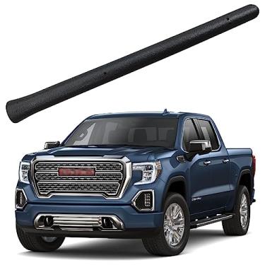 Imagem de Antena de borracha curta de 15,9 cm para GMC Sierra (2007-2023), GMC Sierra 1500 2500 3500 mastro de substituição de antena - à prova de lavagem de carro - bobina interna de cobre