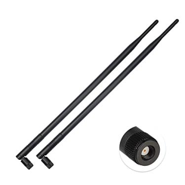 Imagem de Superbat Antena 2X 9dBi Dual Band WiFi 2.4GHz 5GHz 5.8GHz MIMO RP-SMA Bluetooth para roteador WiFi, cartão de rede sem fio, câmera IP de segurança, monitor de vigilância por vídeo